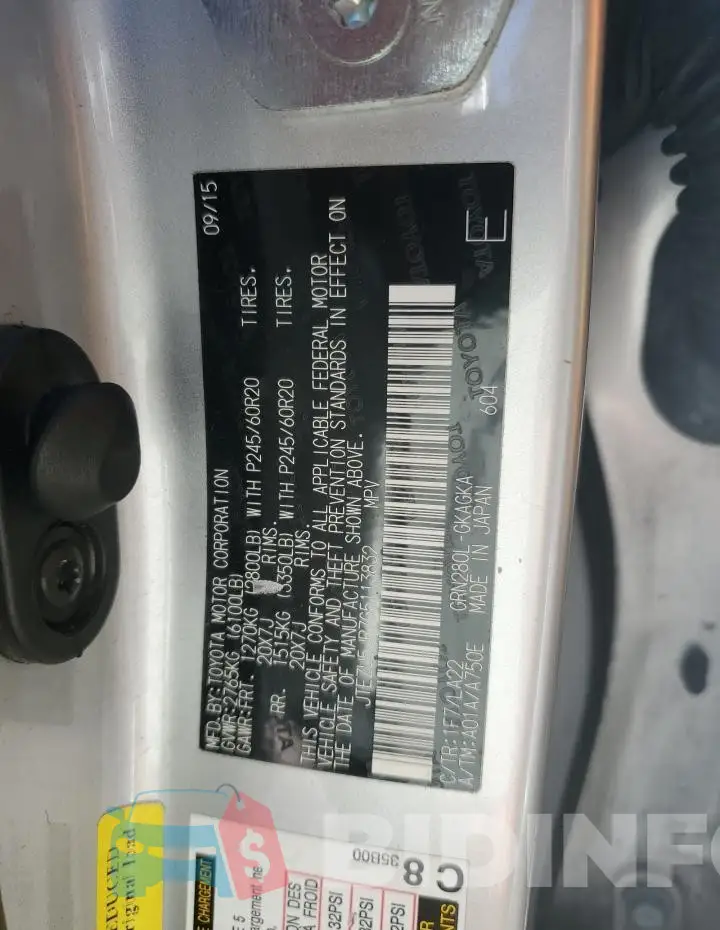 JTEZU5JR7G5113832 Photo# 13
