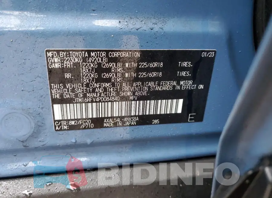 JTM16RFV4PD084840 Photo# 13