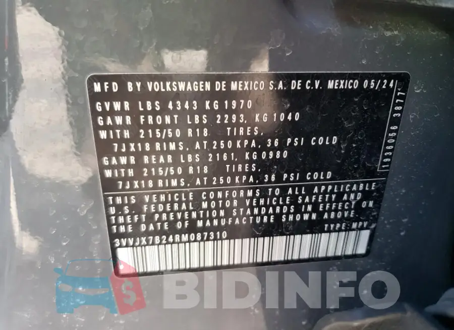 3VVJX7B24RM087310 Photo# 13
