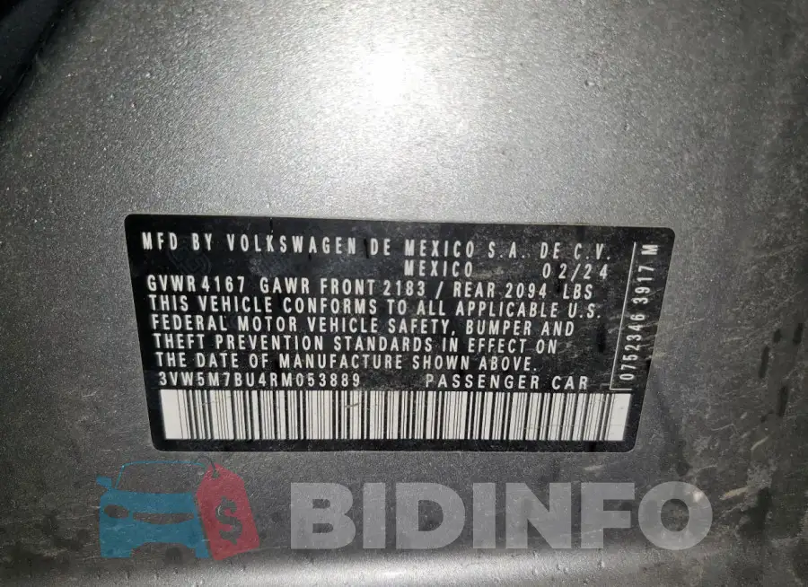 3VW5M7BU4RM053889 Photo# 12