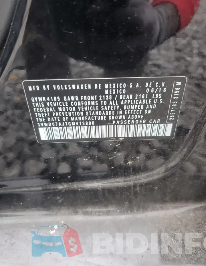 3VWD67AJ7GM413800 Photo# 12