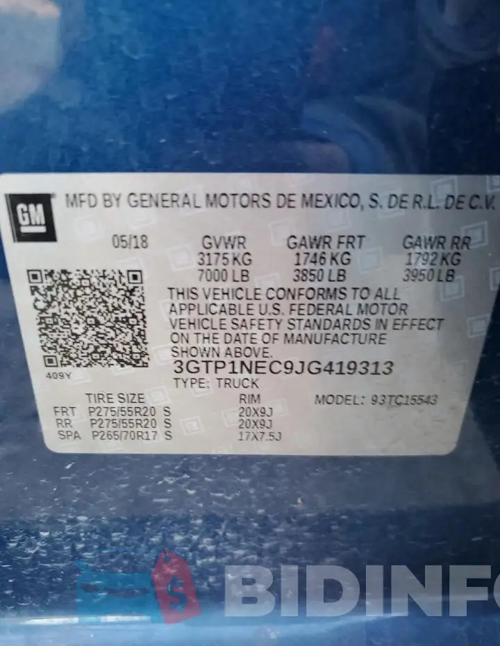 3GTP1NEC9JG419313 Photo# 12