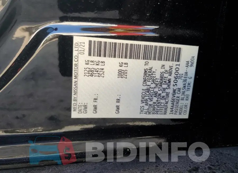 1N4AA6EV6MC506001 Photo# 12