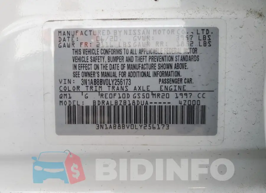 3N1AB8BV0LY256173 Photo# 12