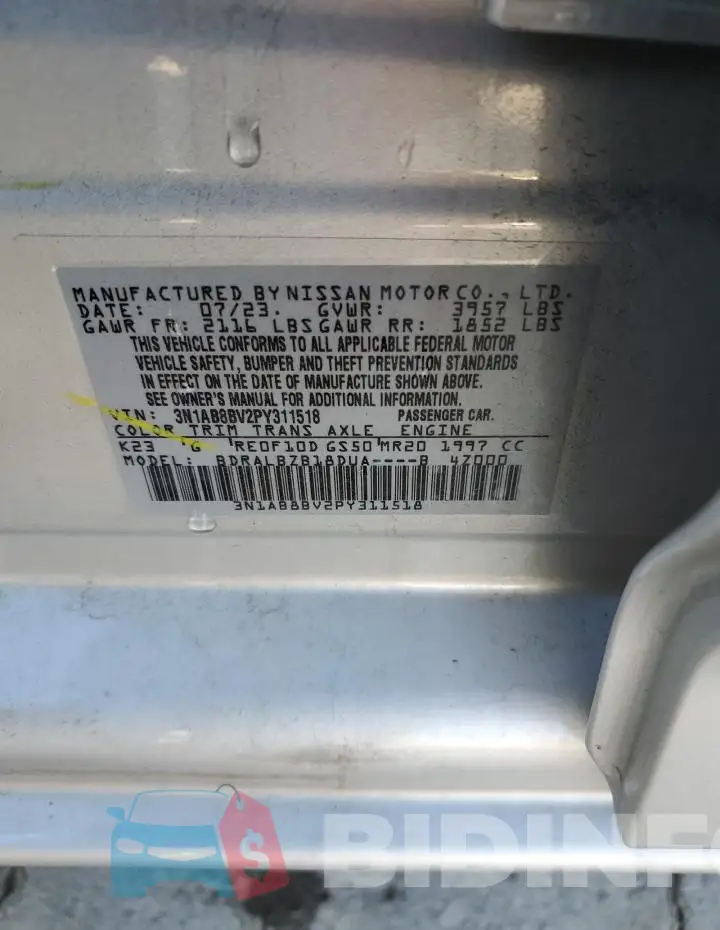 3N1AB8BV2PY311518 Photo# 12