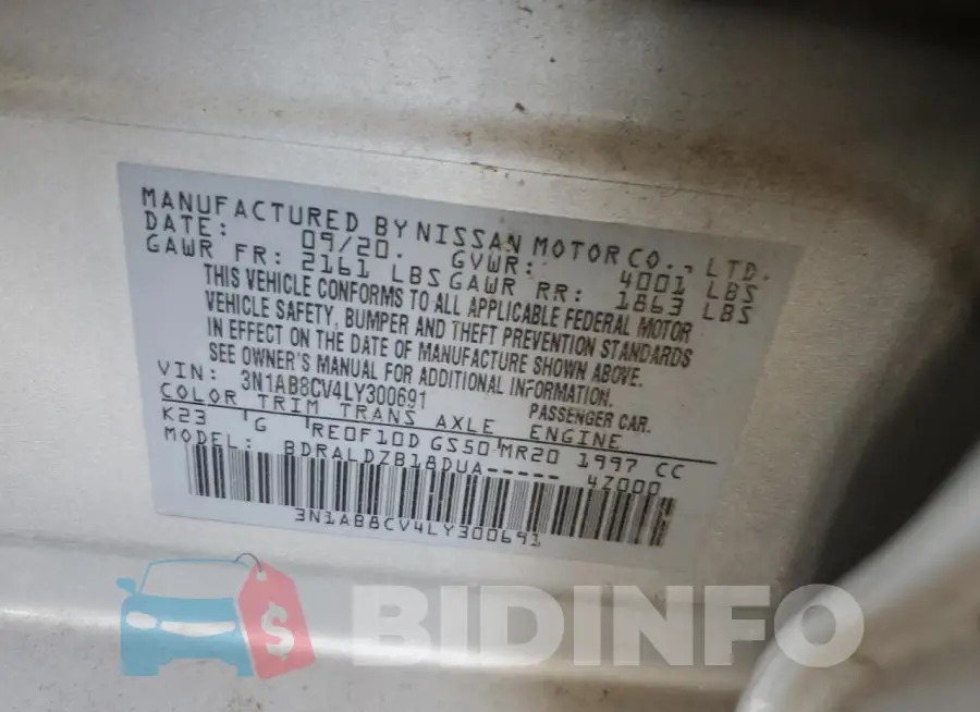 3N1AB8CV4LY300691 Photo# 12