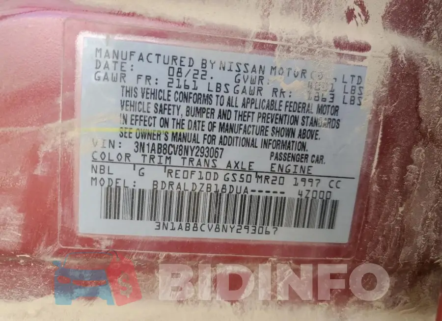 3N1AB8CV8NY293067 Photo# 12