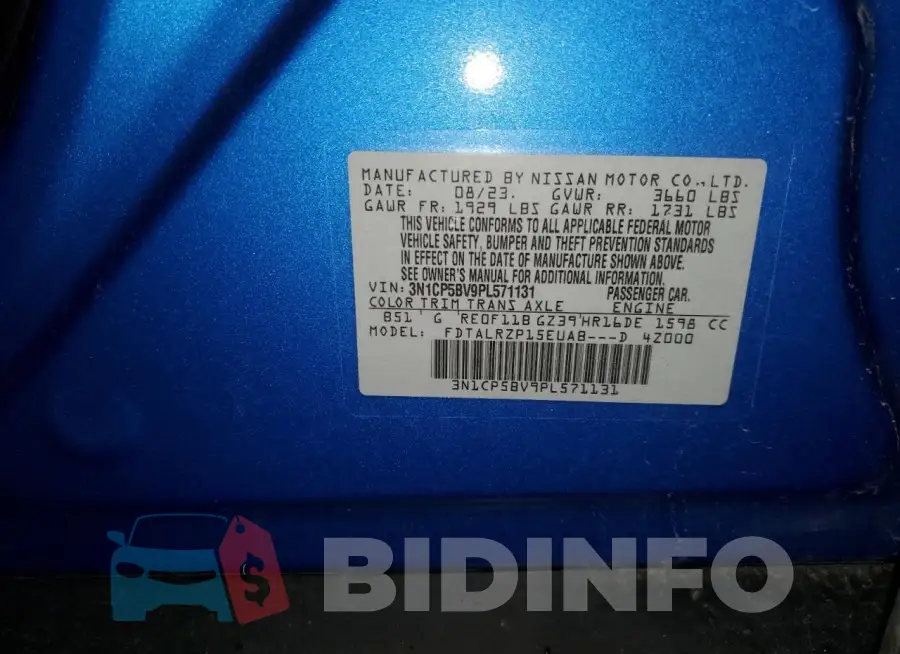 3N1CP5BV9PL571131 Photo# 13