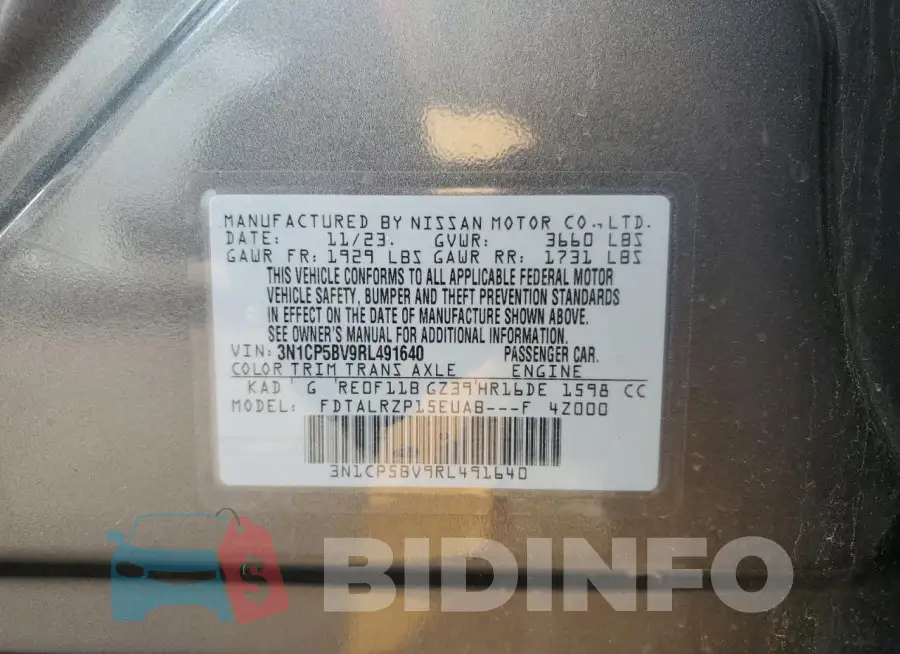 3N1CP5BV9RL491640 Photo# 14