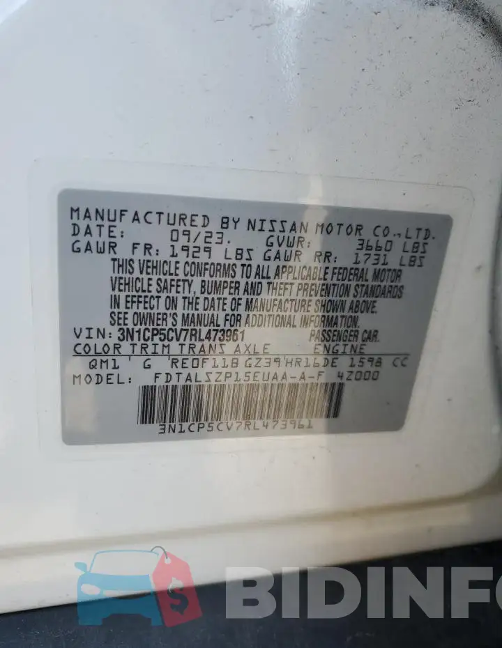 3N1CP5CV7RL473961 Photo# 13
