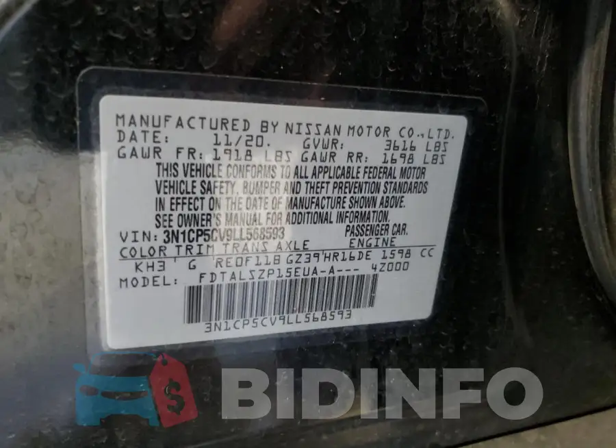 3N1CP5CV9LL568593 Photo# 13
