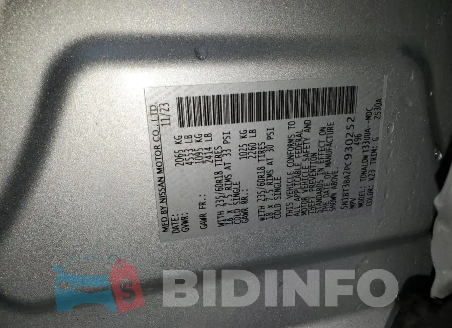 5N1BT3BA2PC930252 Photo# 13