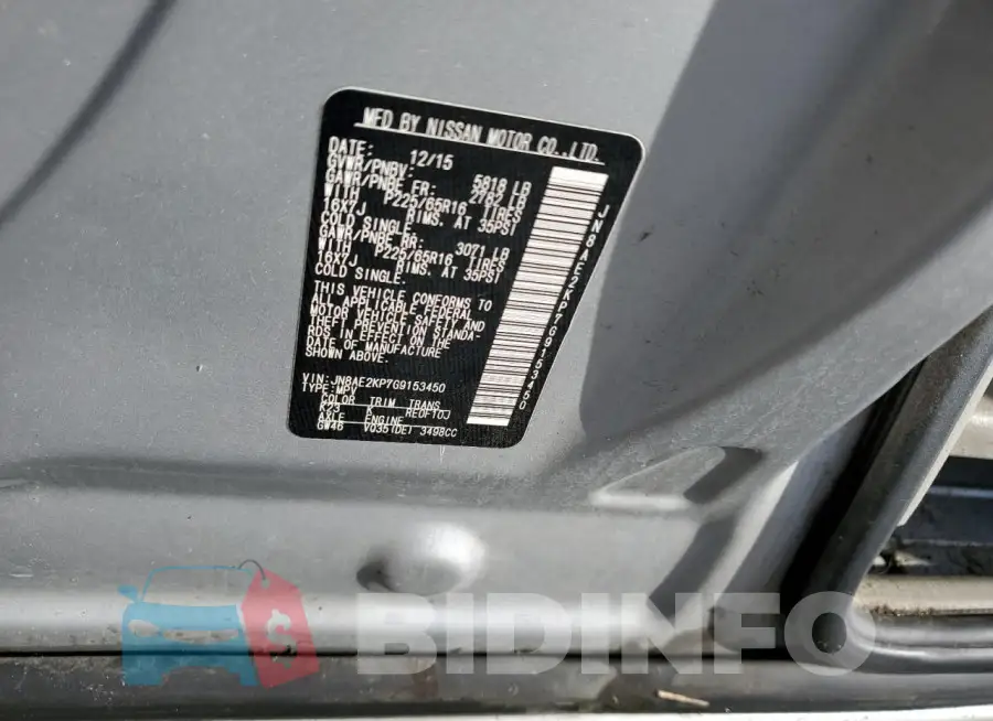 JN8AE2KP7G9153450 Photo# 13