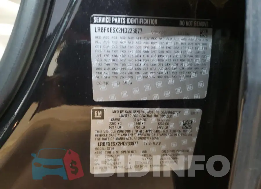 LRBFXESX2HD233877 Photo# 13