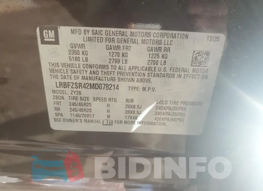 LRBFZSR42MD078214 Photo# 13