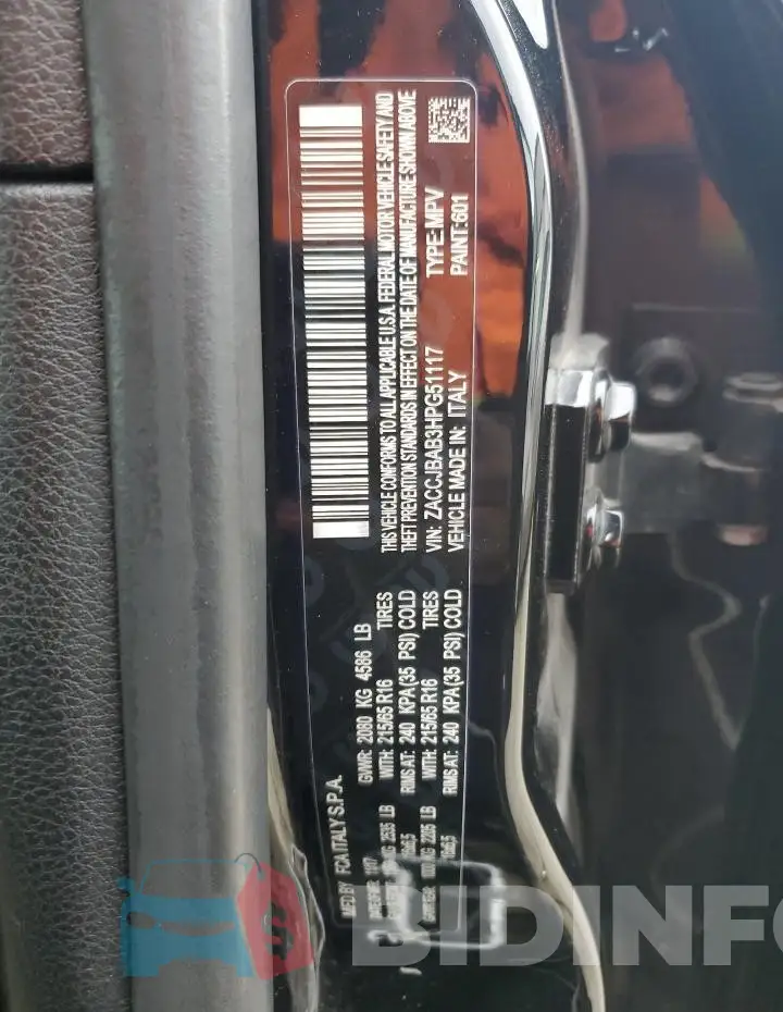 ZACCJBAB3HPG51117 Photo# 13