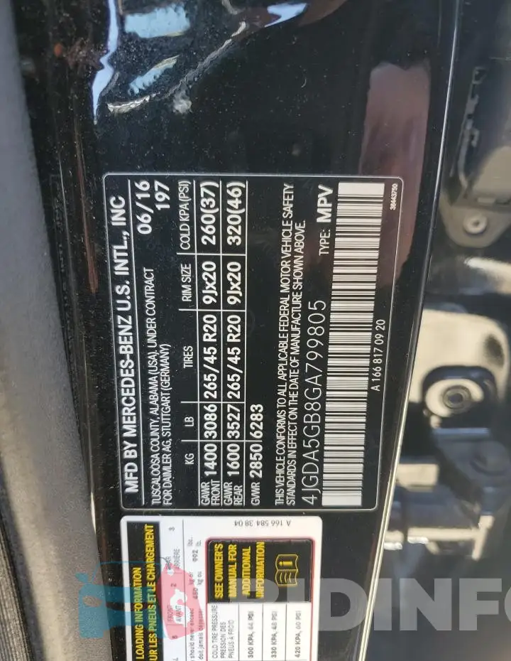 4JGDA5GB8GA799805 Photo# 13