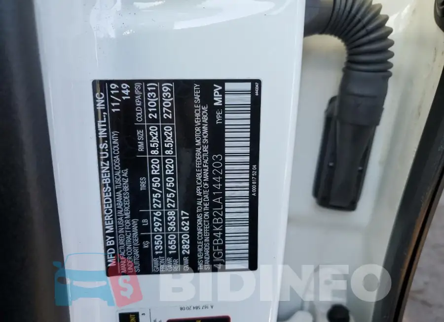 4JGFB4KB2LA144203 Photo# 13