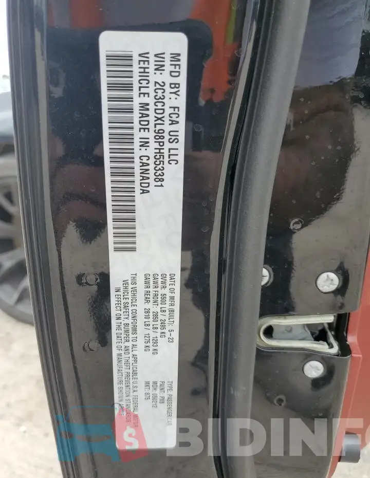 2C3CDXL98PH553381 Photo# 12