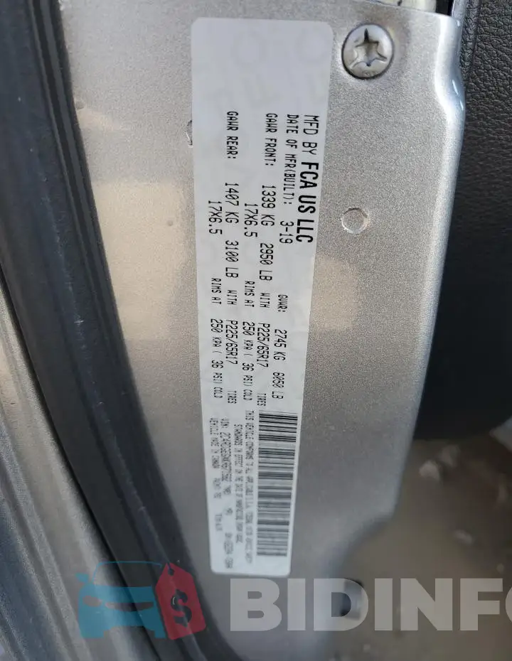2C4RDGEGXKR671582 Photo# 13