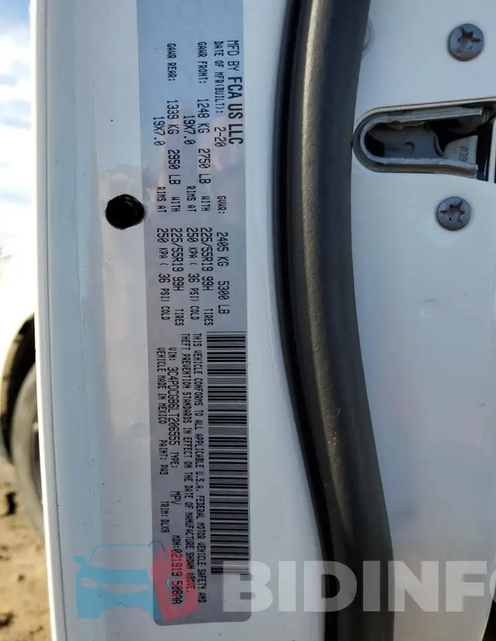 3C4PDCGB6LT206555 Photo# 13