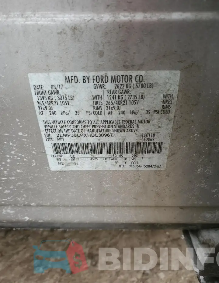 2LMPJ8LPXHBL30967 Photo# 12