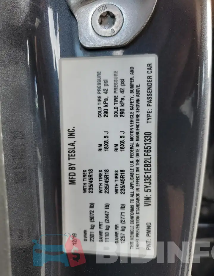 5YJ3E1EB2LF651330 Photo# 12