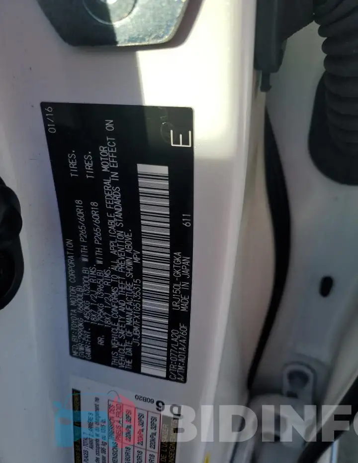 JTJBM7FX1G5135315 Photo# 13