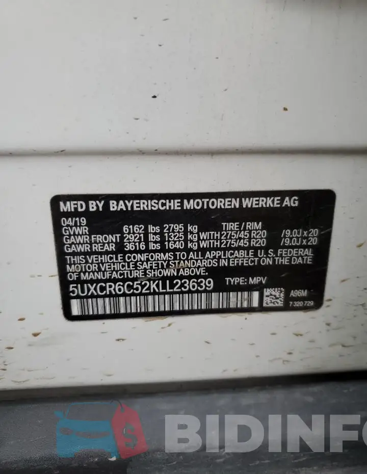 5UXCR6C52KLL23639 Photo# 13