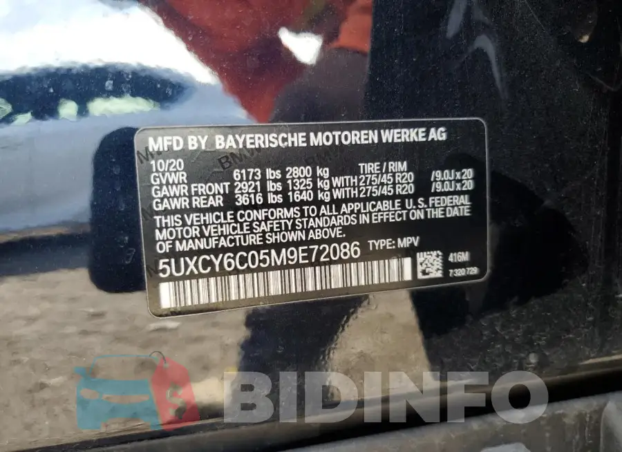 5UXCY6C05M9E72086 Photo# 13