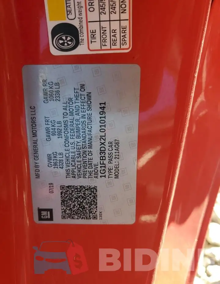 1G1FB3DX2L0101941 Photo# 12