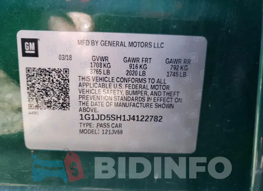 1G1JD5SH1J4122782 Photo# 12