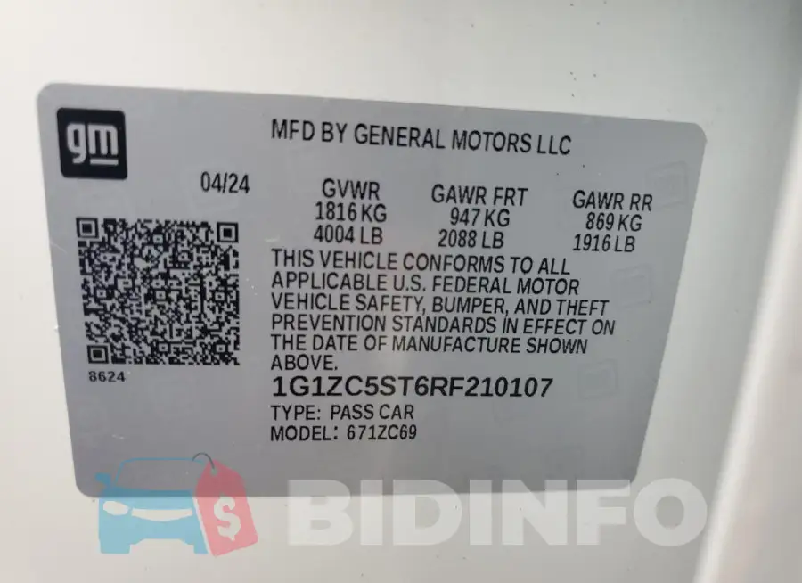 1G1ZC5ST6RF210107 Photo# 12