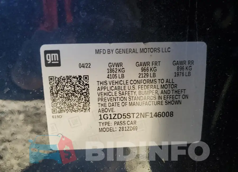 1G1ZD5ST2NF146008 Photo# 13