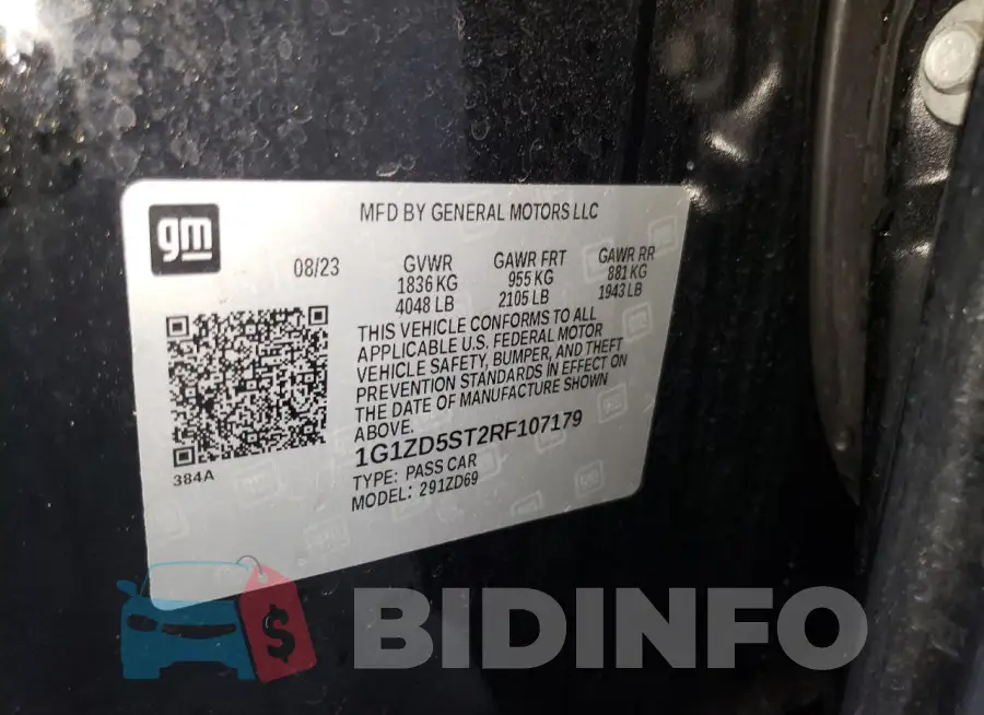 1G1ZD5ST2RF107179 Photo# 13
