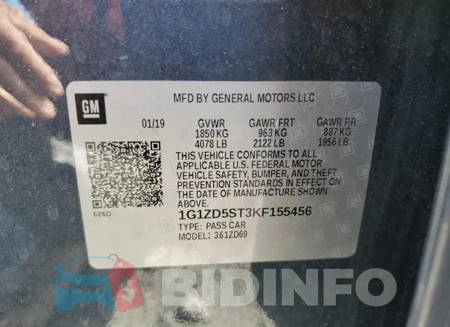 1G1ZD5ST3KF155456 Photo# 12