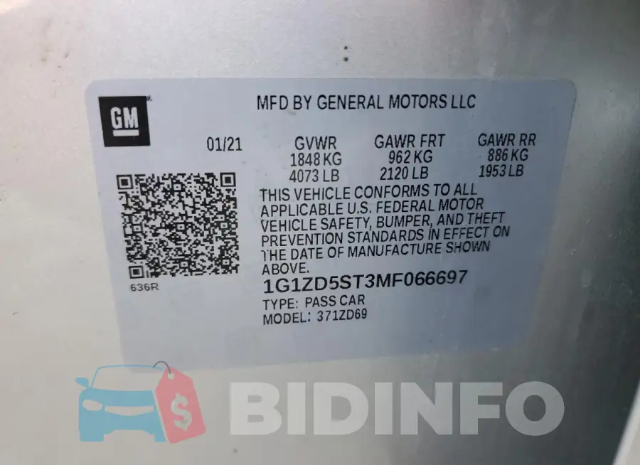 1G1ZD5ST3MF066697 Photo# 12