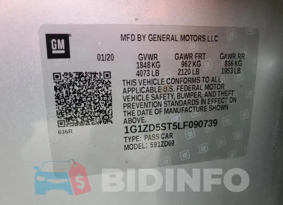 1G1ZD5ST5LF090739 Photo# 12
