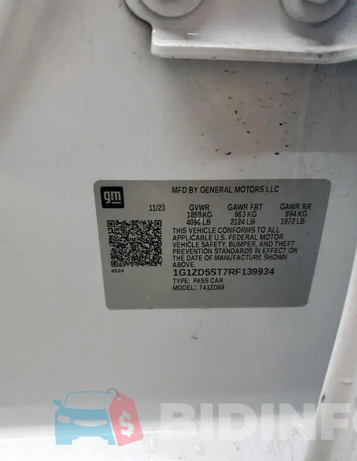 1G1ZD5ST7RF139934 Photo# 12