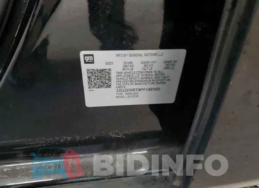 1G1ZD5ST8PF182160 Photo# 12