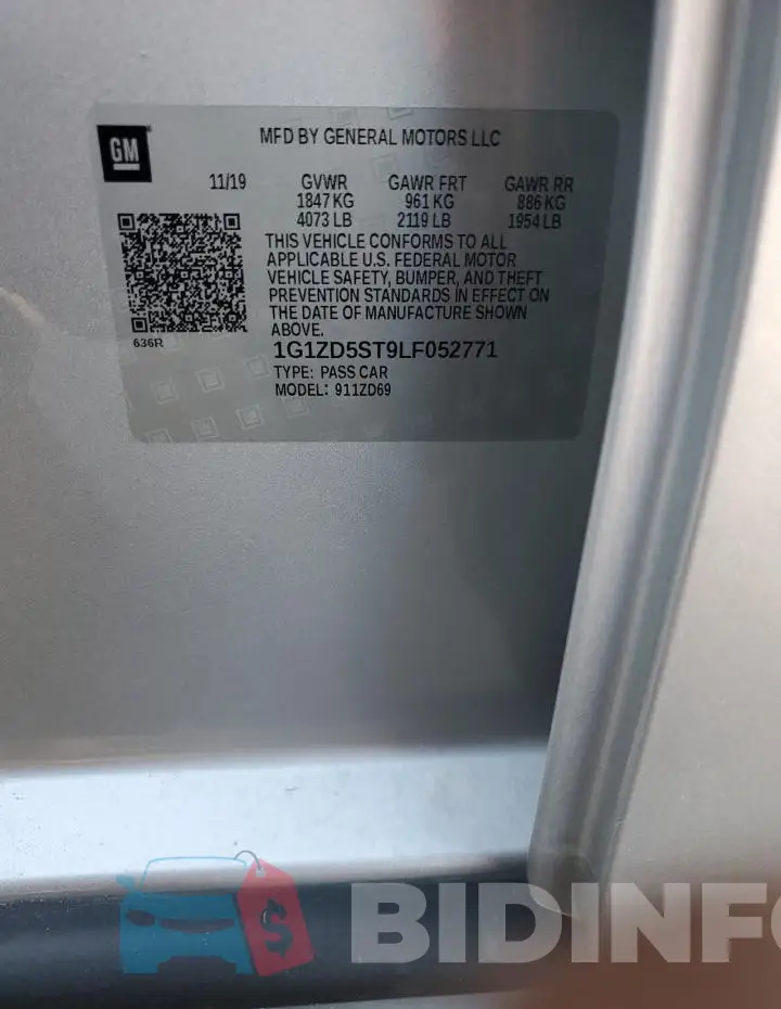 1G1ZD5ST9LF052771 Photo# 12
