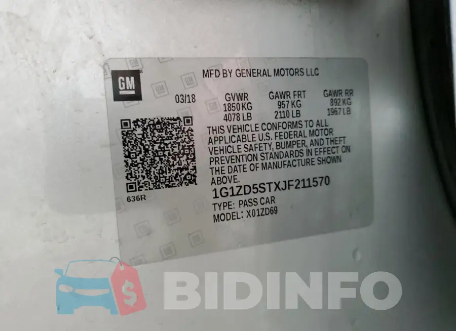 1G1ZD5STXJF211570 Photo# 12