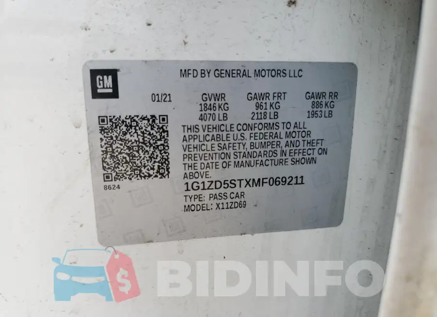 1G1ZD5STXMF069211 Photo# 12