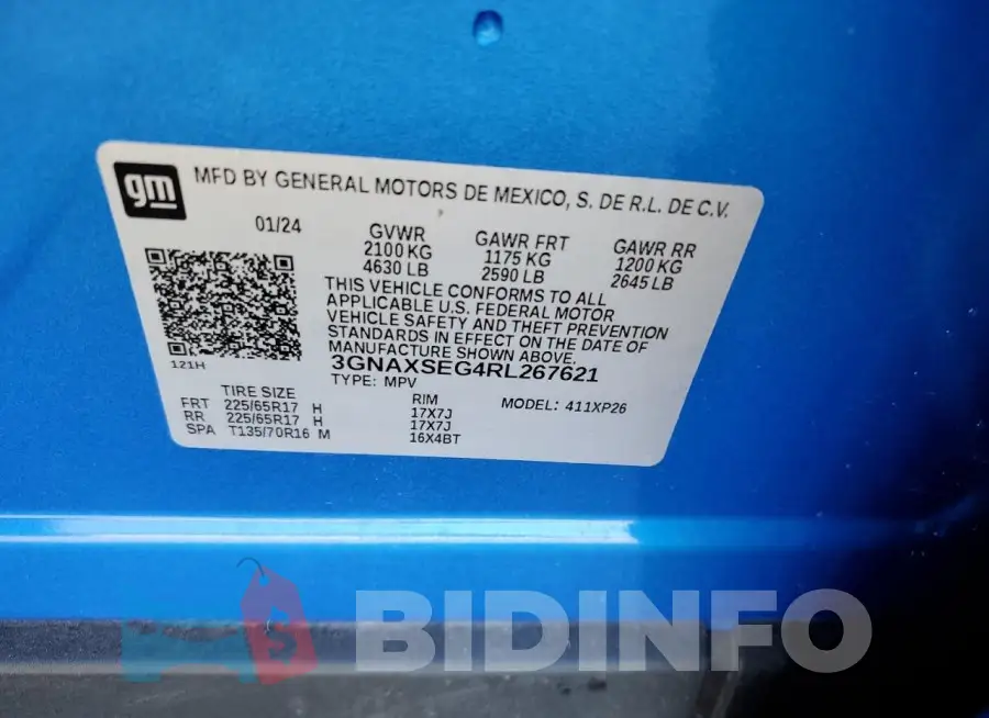 3GNAXSEG4RL267621 Photo# 13