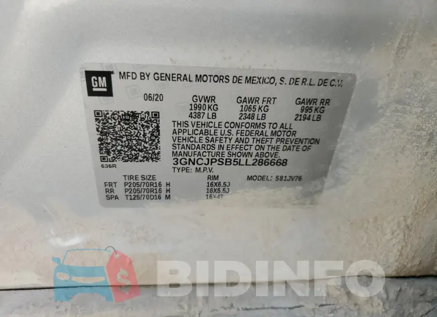3GNCJPSB5LL286668 Photo# 13