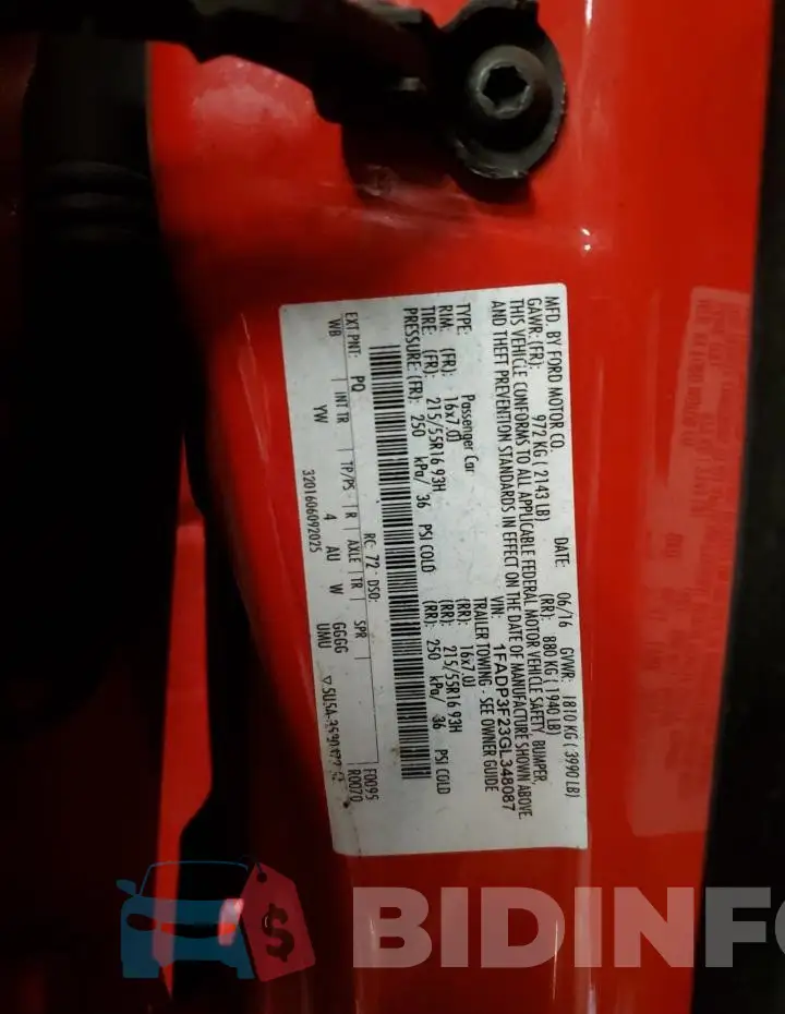 1FADP3F23GL348087 Photo# 12