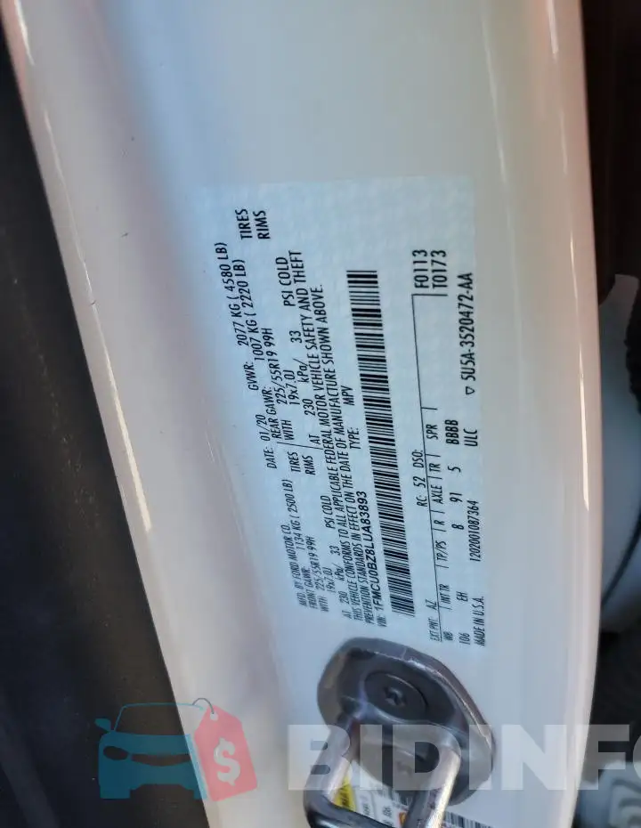 1FMCU0BZ8LUA83893 Photo# 13
