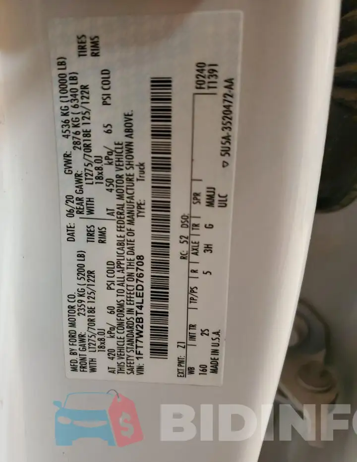 1FT7W2BT4LED76708 Photo# 12