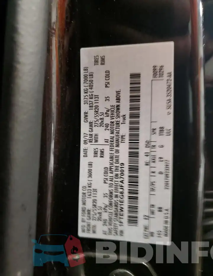 1FTEW1EG8JFA70019 Photo# 12