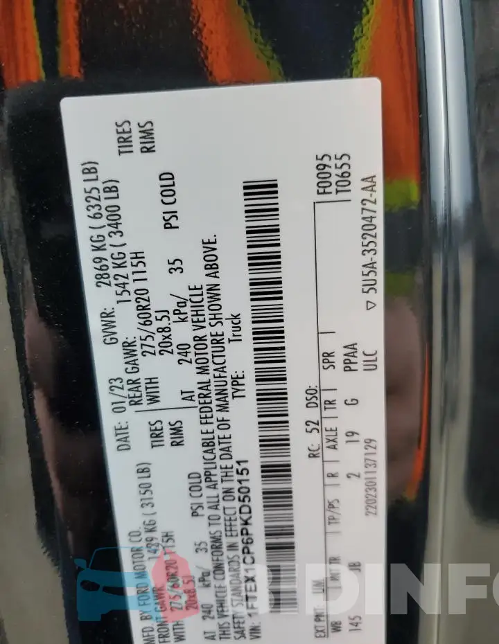 1FTEX1CP6PKD50151 Photo# 12